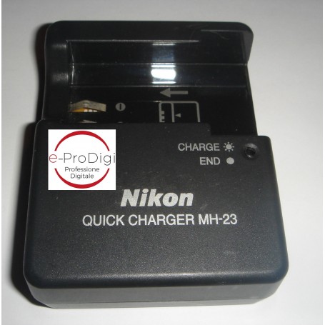 Caricabatterie Nikon MH-23 per batteria Nikon EN-EL9A EN-EL9 D40x D60 D3000 D5000 D40